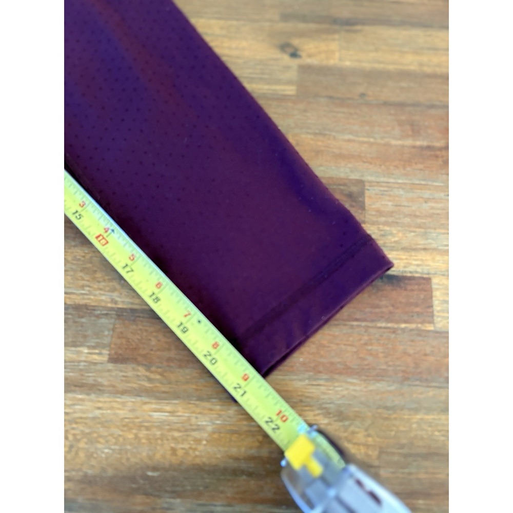 Lululemon Astro Wunder Under Crop Leggings Maroon Women's Size 4 Shine Dot - Picture 9 of 16